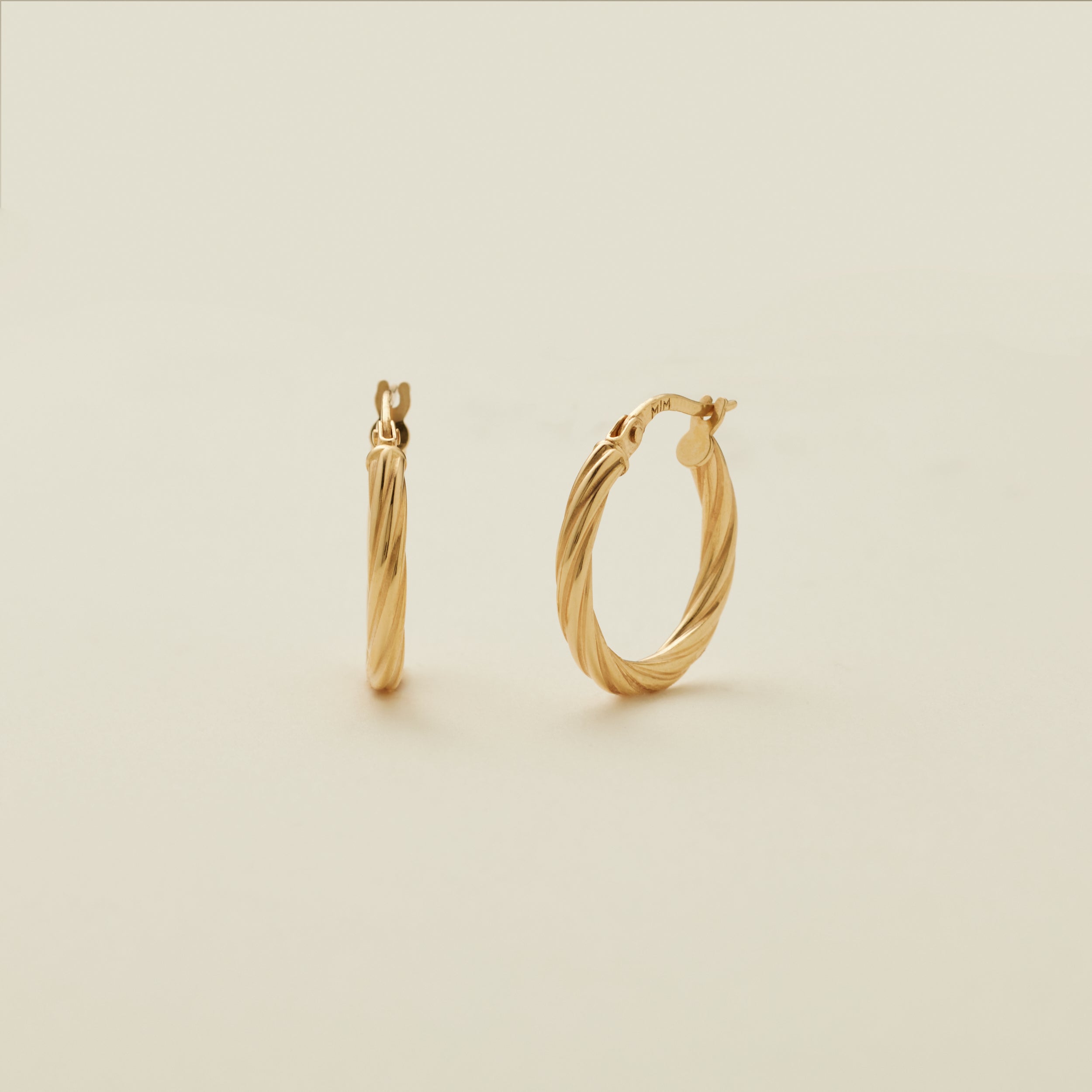 Twisted Hoop Earrings – Made By Mary