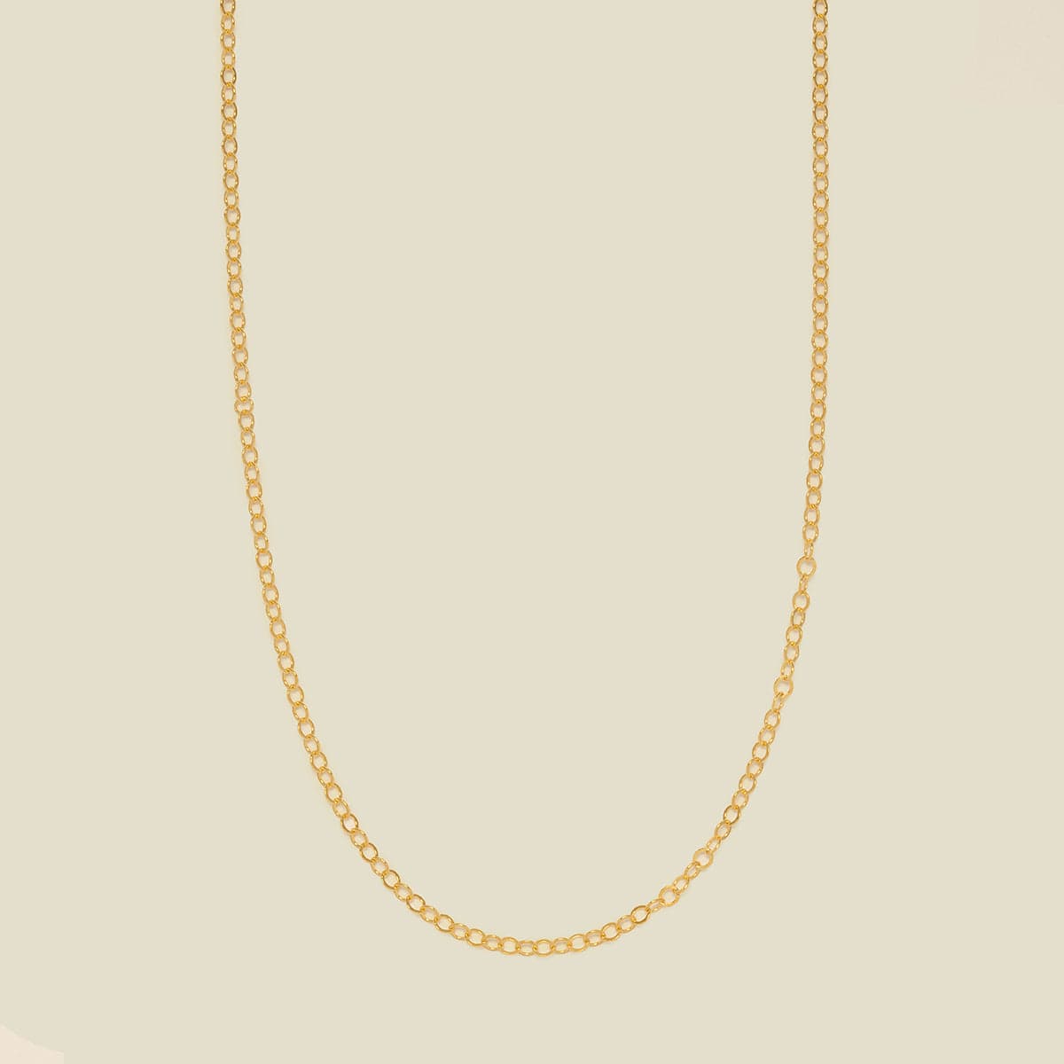 Adjustable Flat Cable Chain Gold Filled / 1.8mm / 13"-15" Necklace