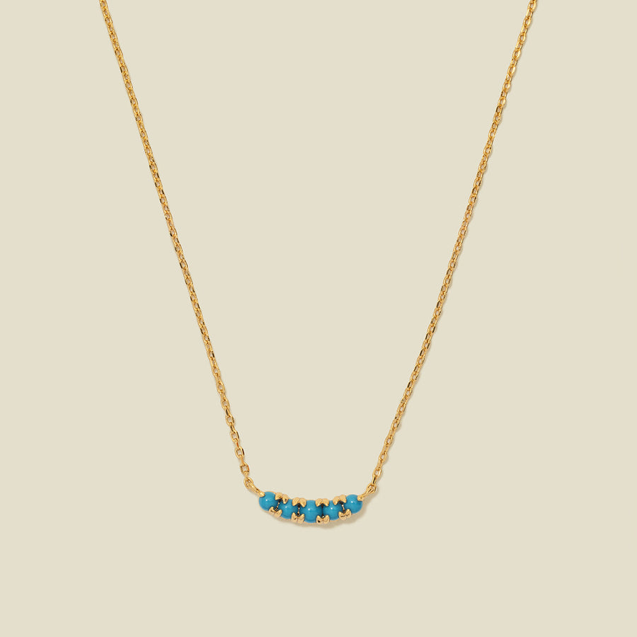 Crescent Turquoise Necklace | Final Sale