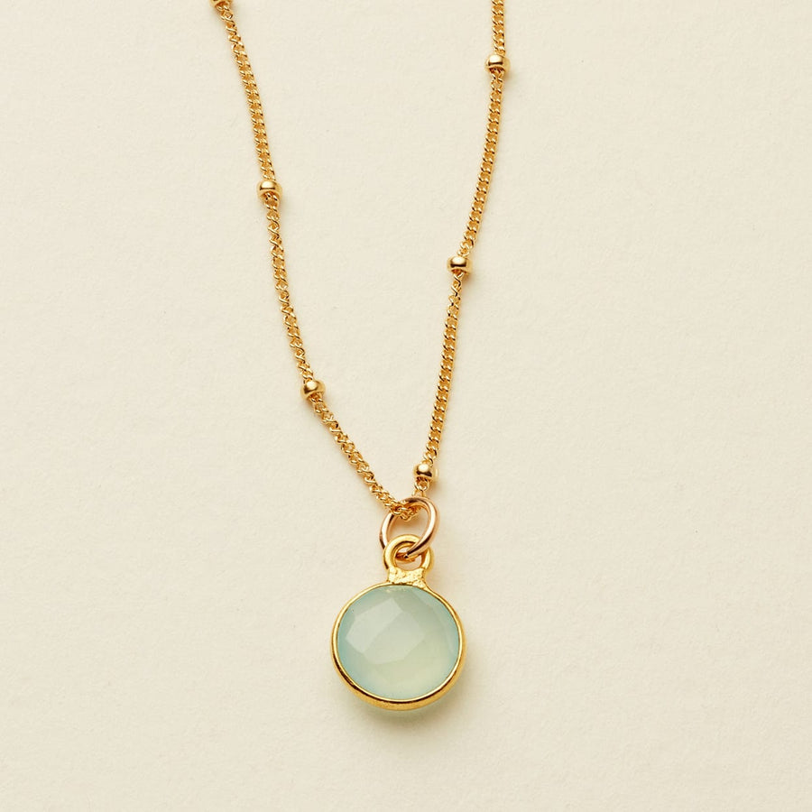 Dew Drop Gemstone Necklace | Final Sale