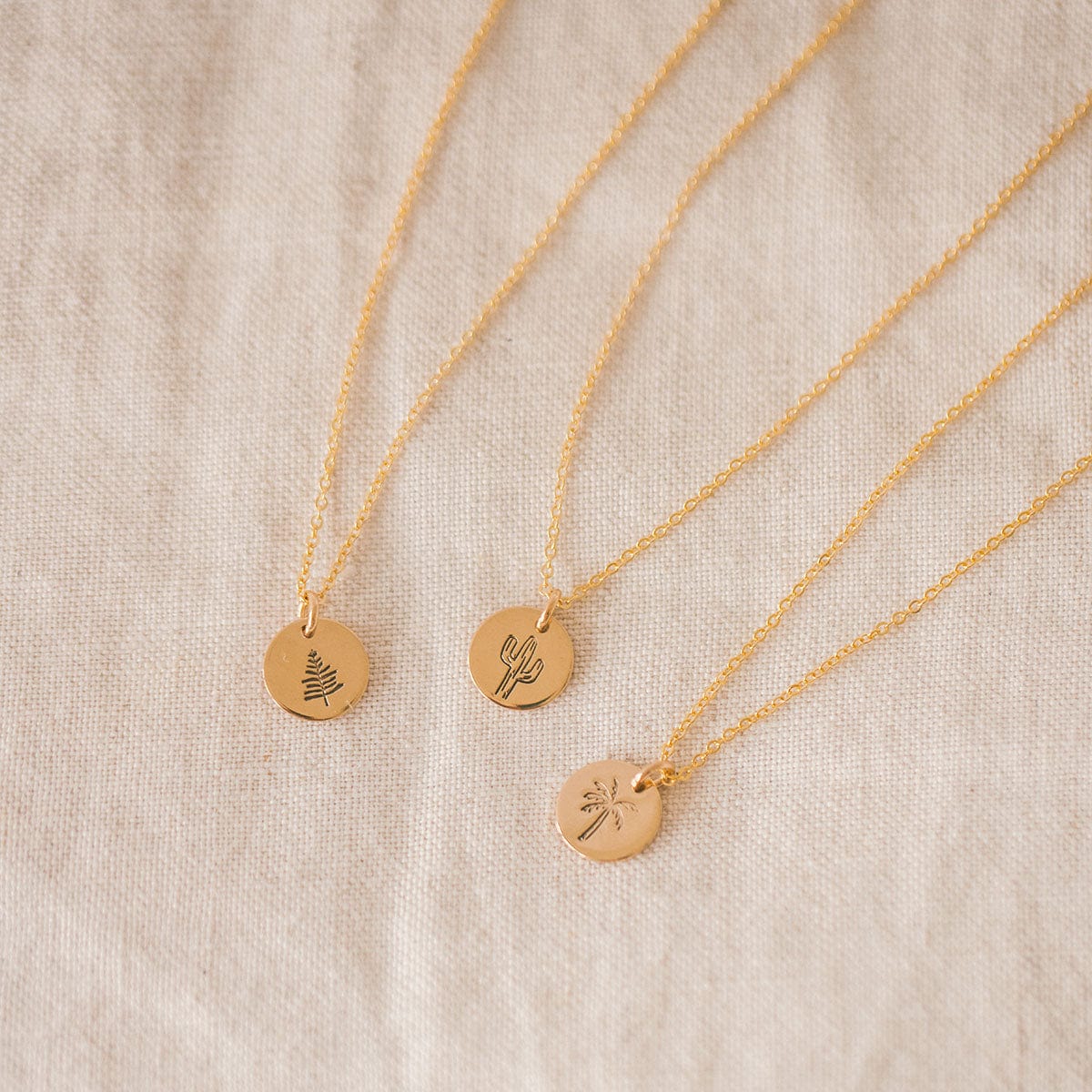 Grounded Disc Necklace- 3/8" Necklace