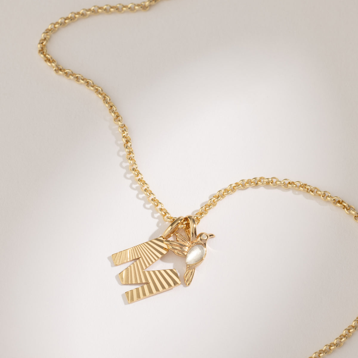Hummingbird Gemstone Charm Gold Vermeil Add Ons