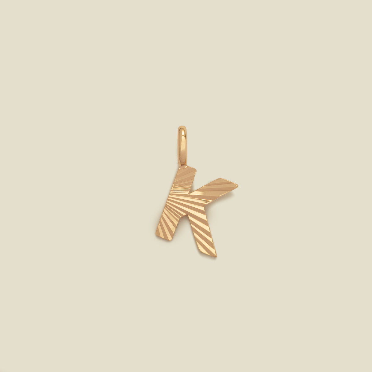 Initial K Charm Gold Vermeil Add Ons