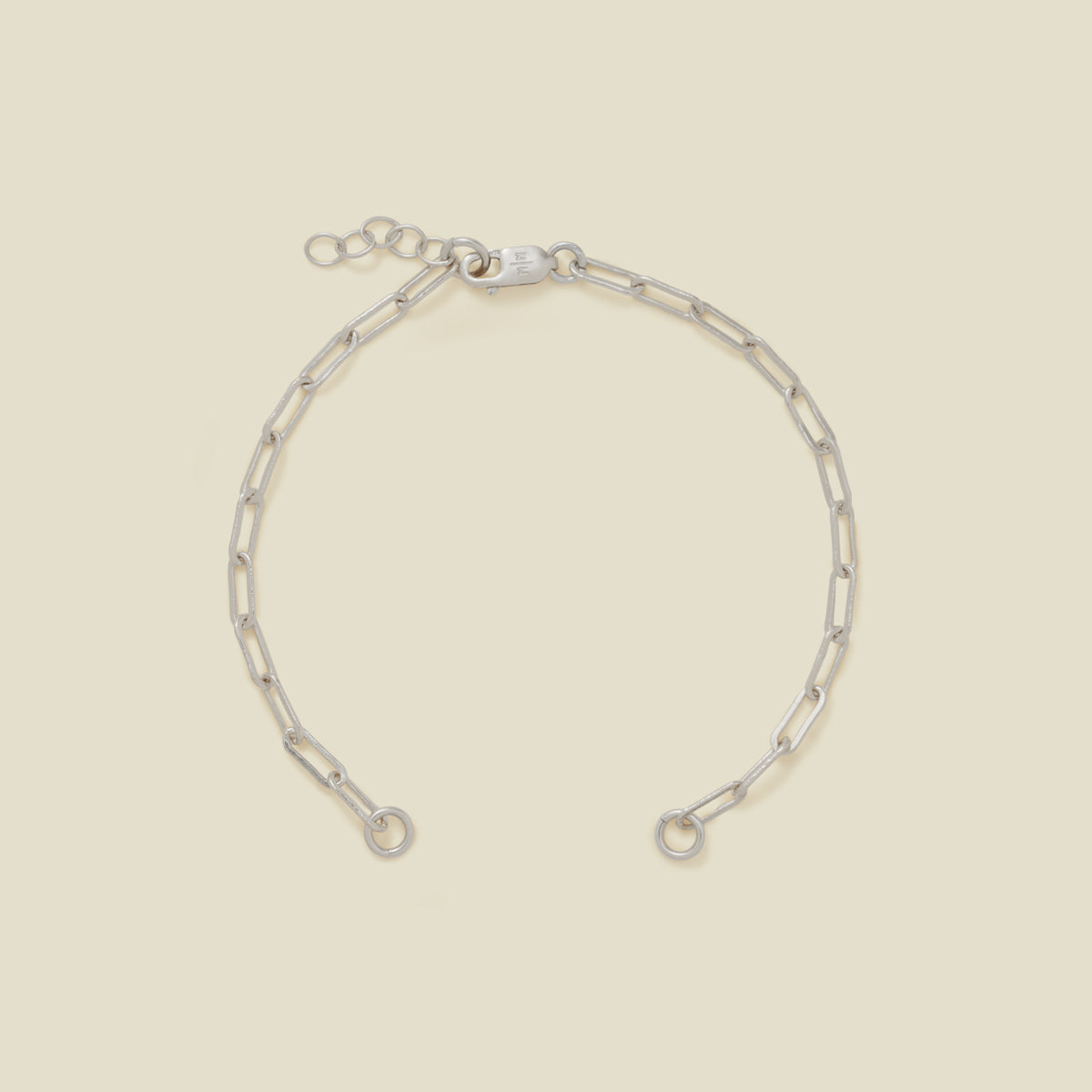 Jude Charm Bracelet Silver / Without Link Lock / 6" Bracelet