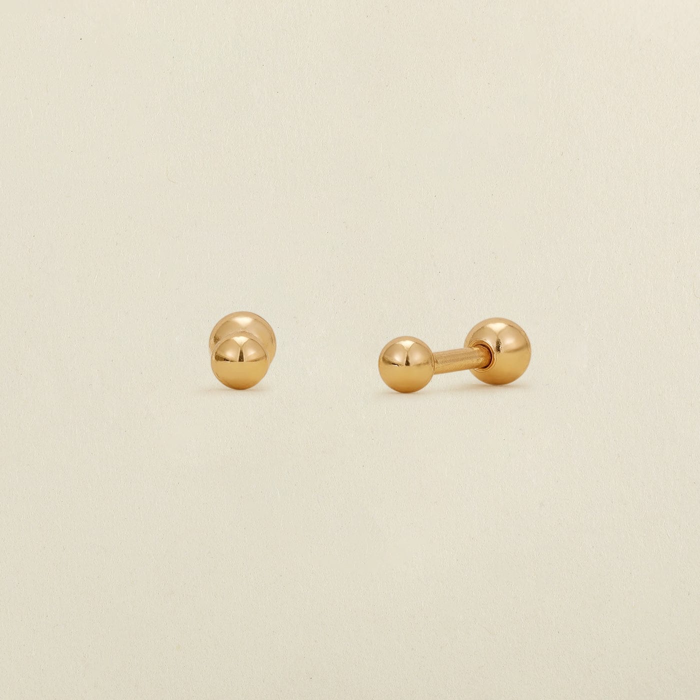14K Gold Earring Backs - 4 Piece Replacement Earring Backs for Stud Ear  Rings 2 Pairs