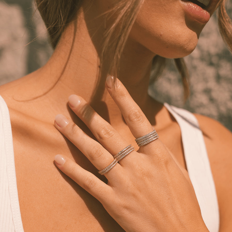 Luxe Stacking Band Ring Lifestyle