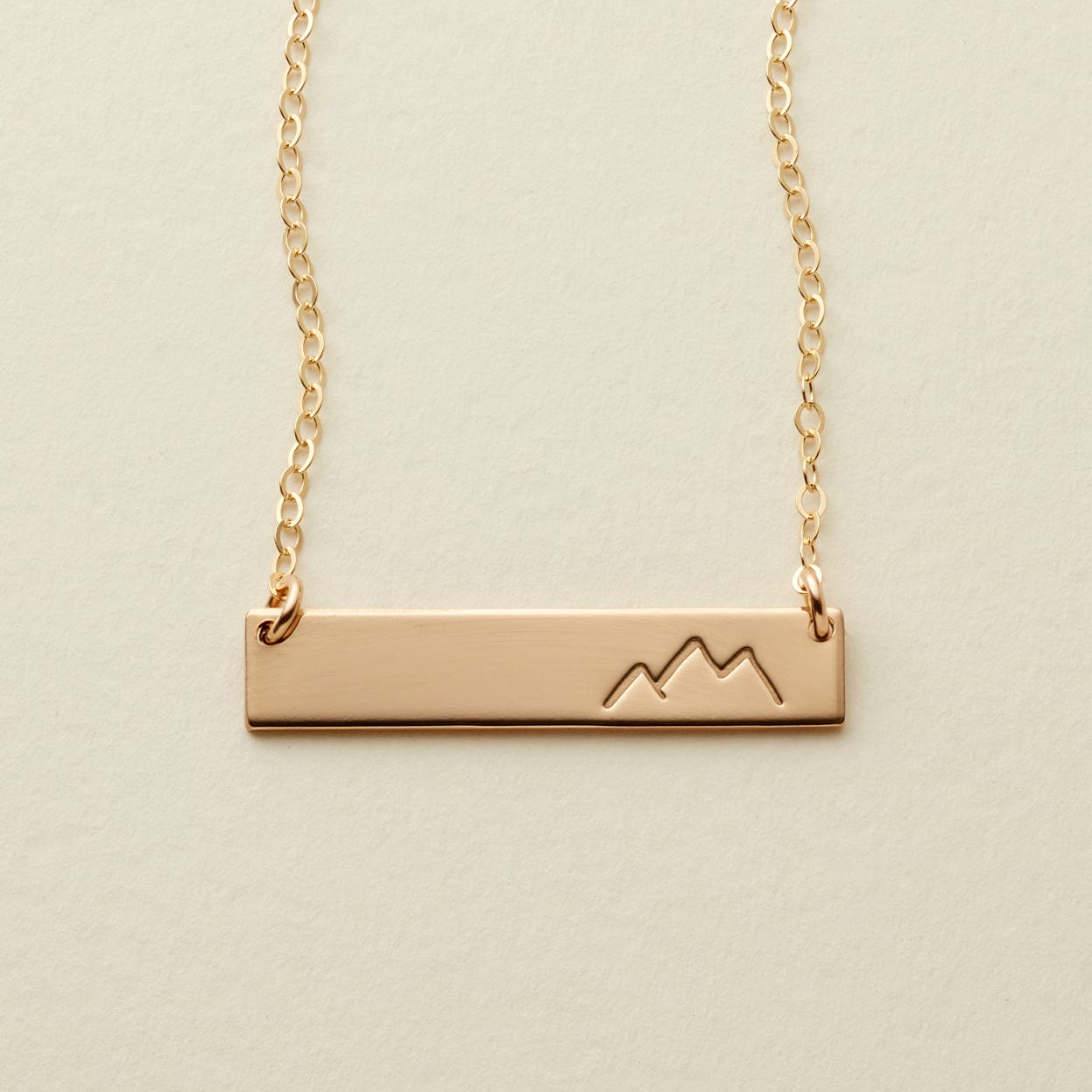 Mountain Bar Necklace | 1.25" horizontal bar | Final Sale Necklace