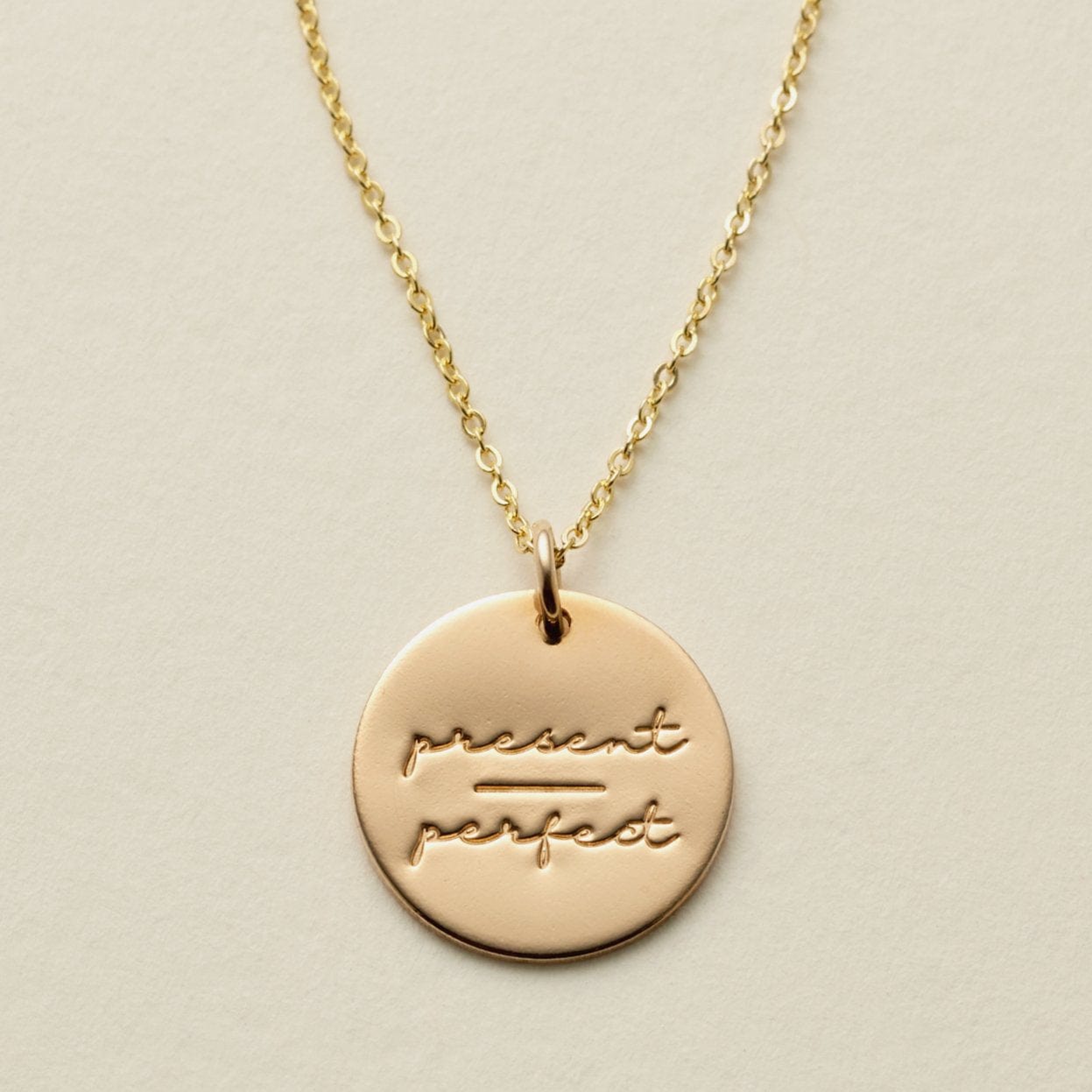 Pause Collection - 5/8" Gold Filled / 16"-18" / Present-Perfect Necklace