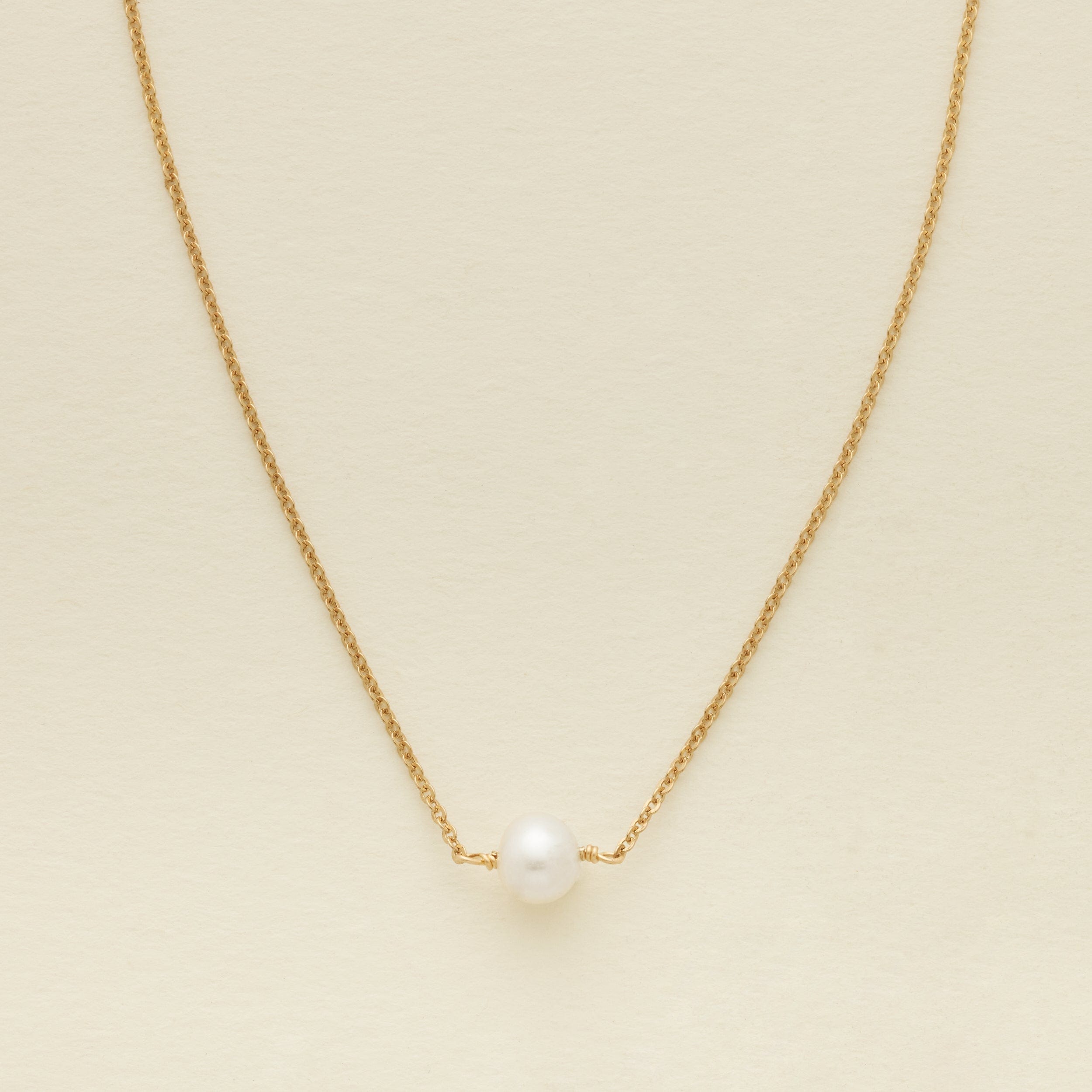 Pearl Choker Necklace Gold Vermeil Necklace