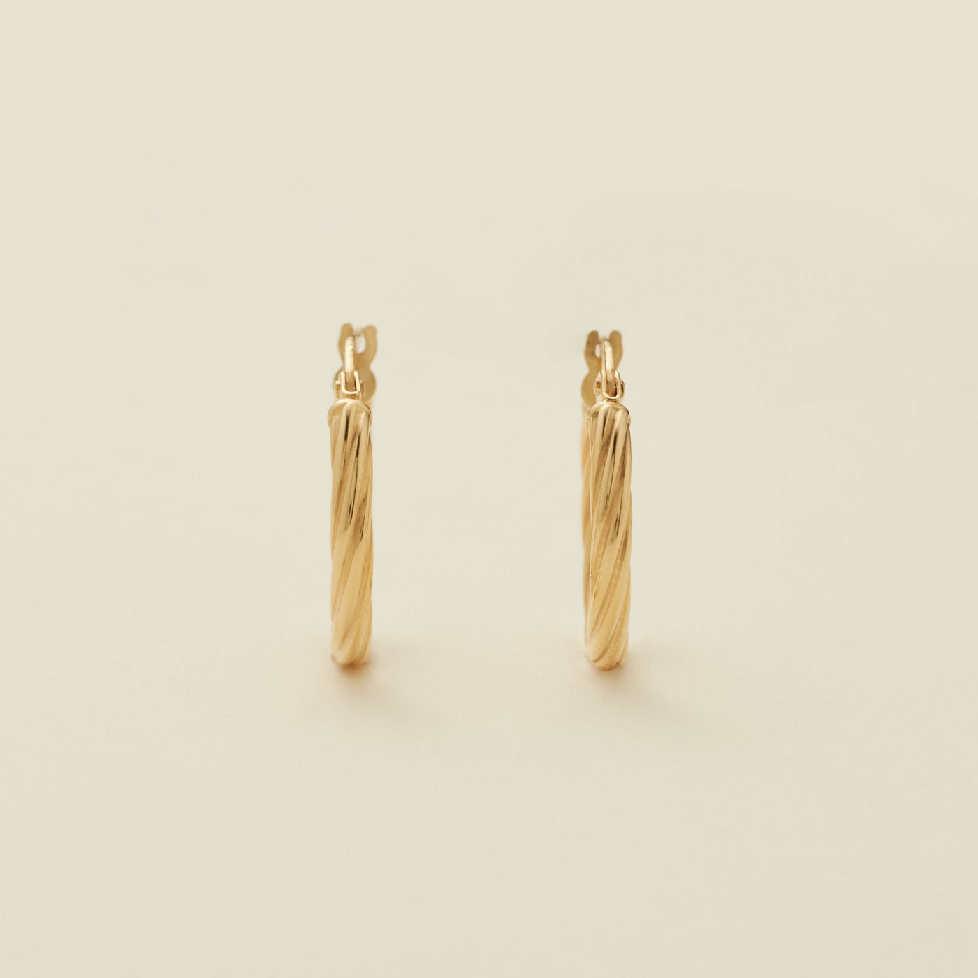 Twisted Hoops Earring Set 14K