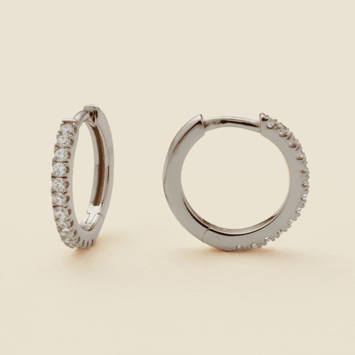 15mm Luxe Hoop & Stacking Band Set Jewelry Set