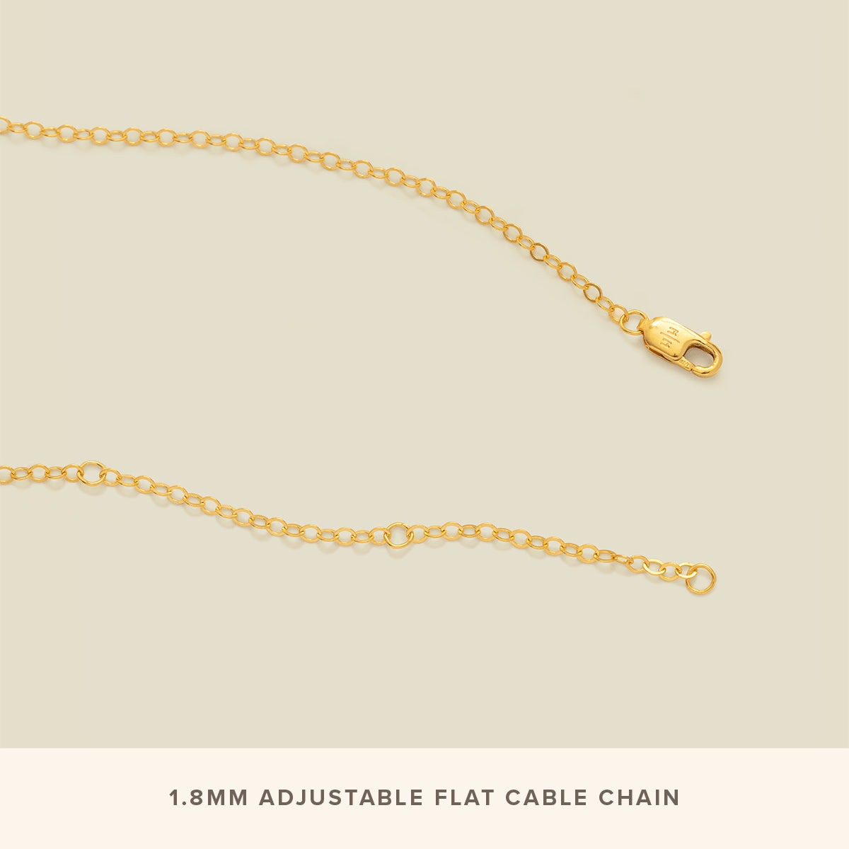 Adjustable Flat Cable Chain Necklace