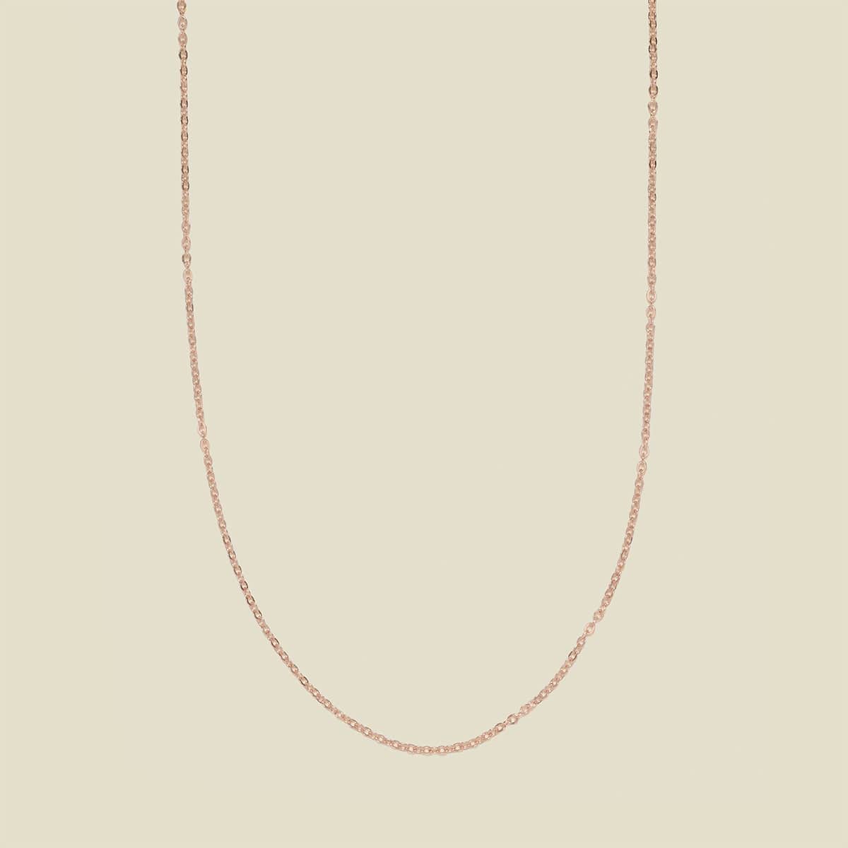 Adjustable Flat Cable Chain Rose Gold Filled / 1.2mm / 13"-15" Necklace