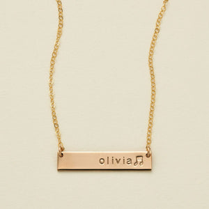 Bar Necklace - The Little's Collection | Final Sale