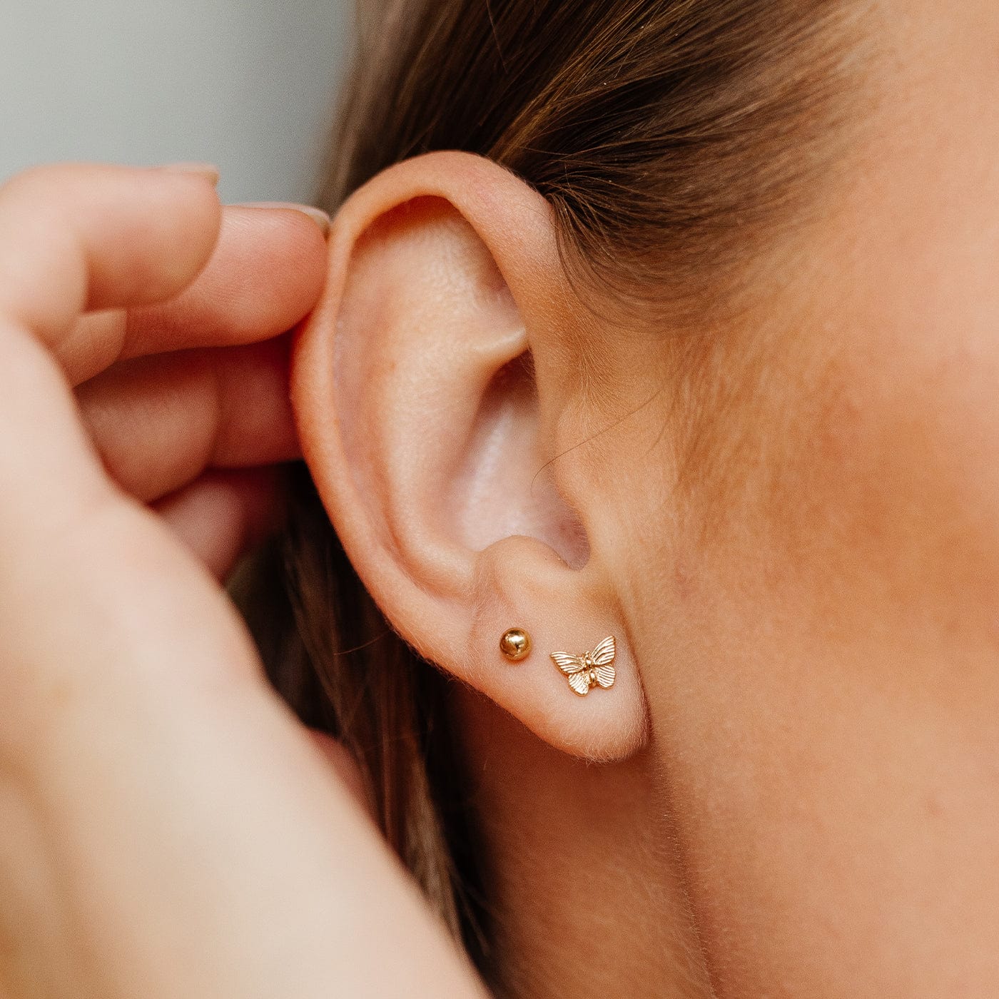 Coral Earrings In 22K Gold For Women - Lagu Bandhu
