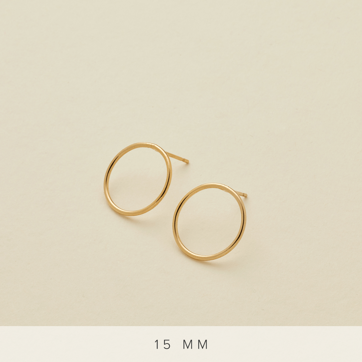 Circlet Earrings Gold Filled / 15mm Earring
