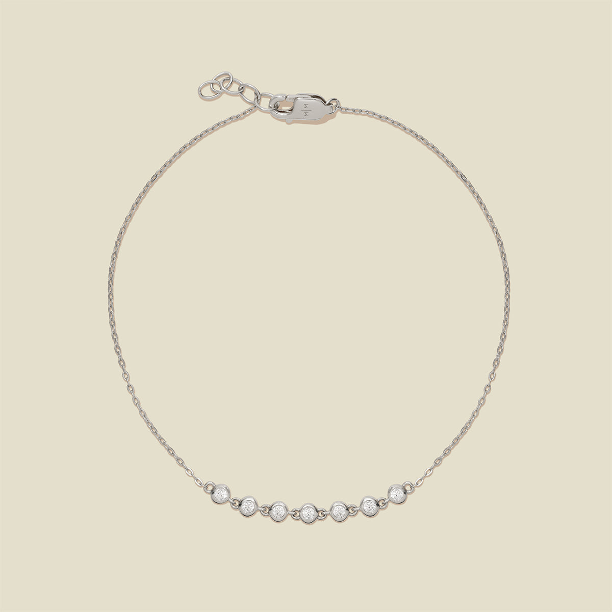 CZ Poppy Bracelet Silver / 6" Bracelet