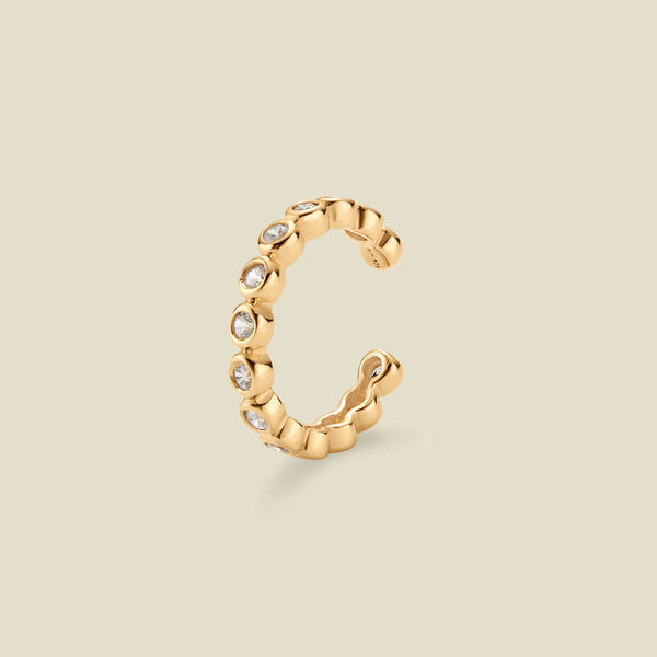 Poppy Gold Pearl Earring