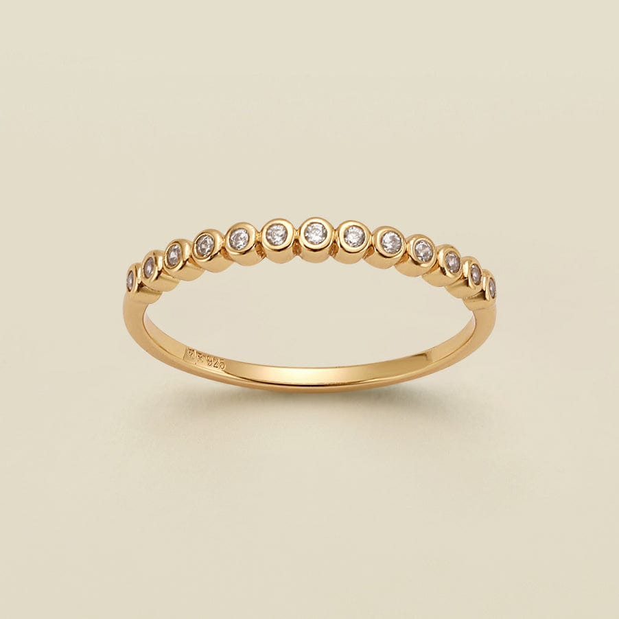 CZ Poppy Ring Gold Vermeil / 5 Ring