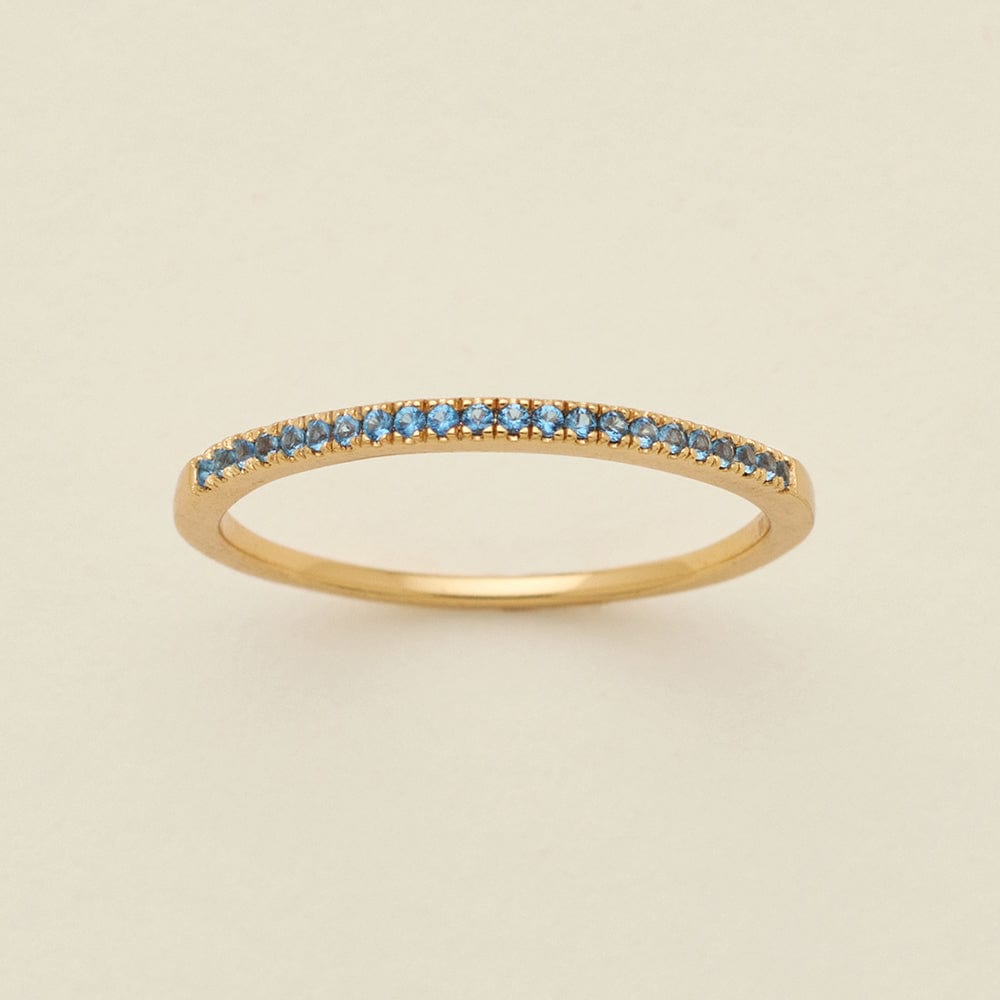 December Birthstone Stacking Ring | Gold Vermeil | Birthstone Ring ...