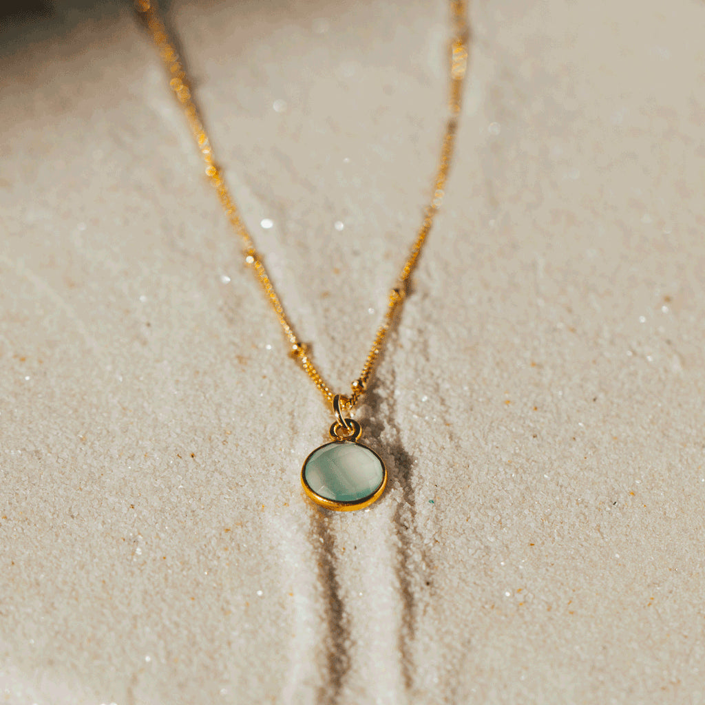 Dew Drop Gemstone Necklace Necklace