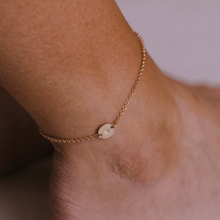 Disc Anklet - 3/8" Lifestyle