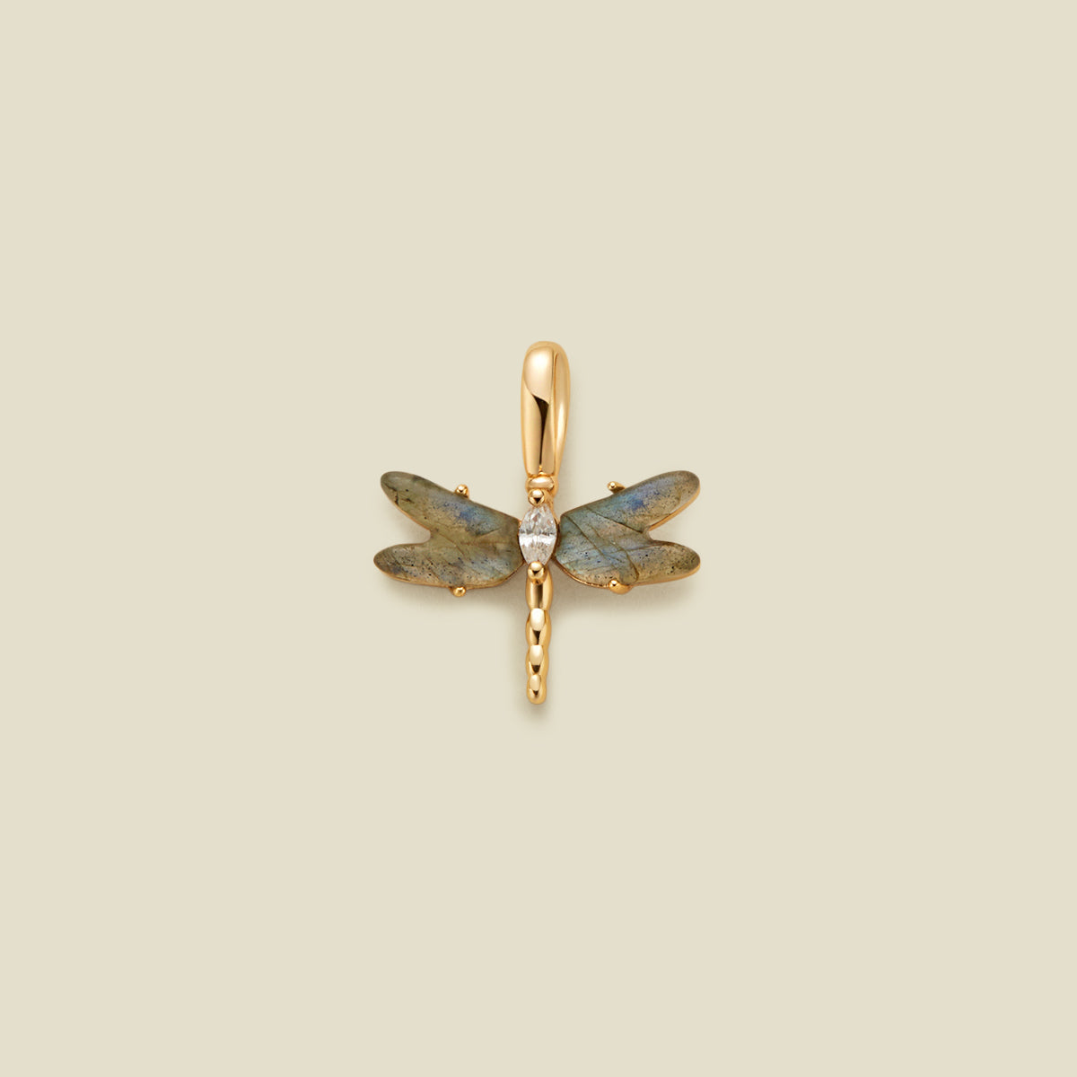 Dragonfly Gemstone Charm Gold Vermeil Add Ons