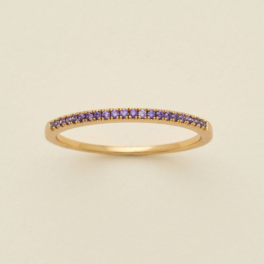 February Birthstone Stacking Ring