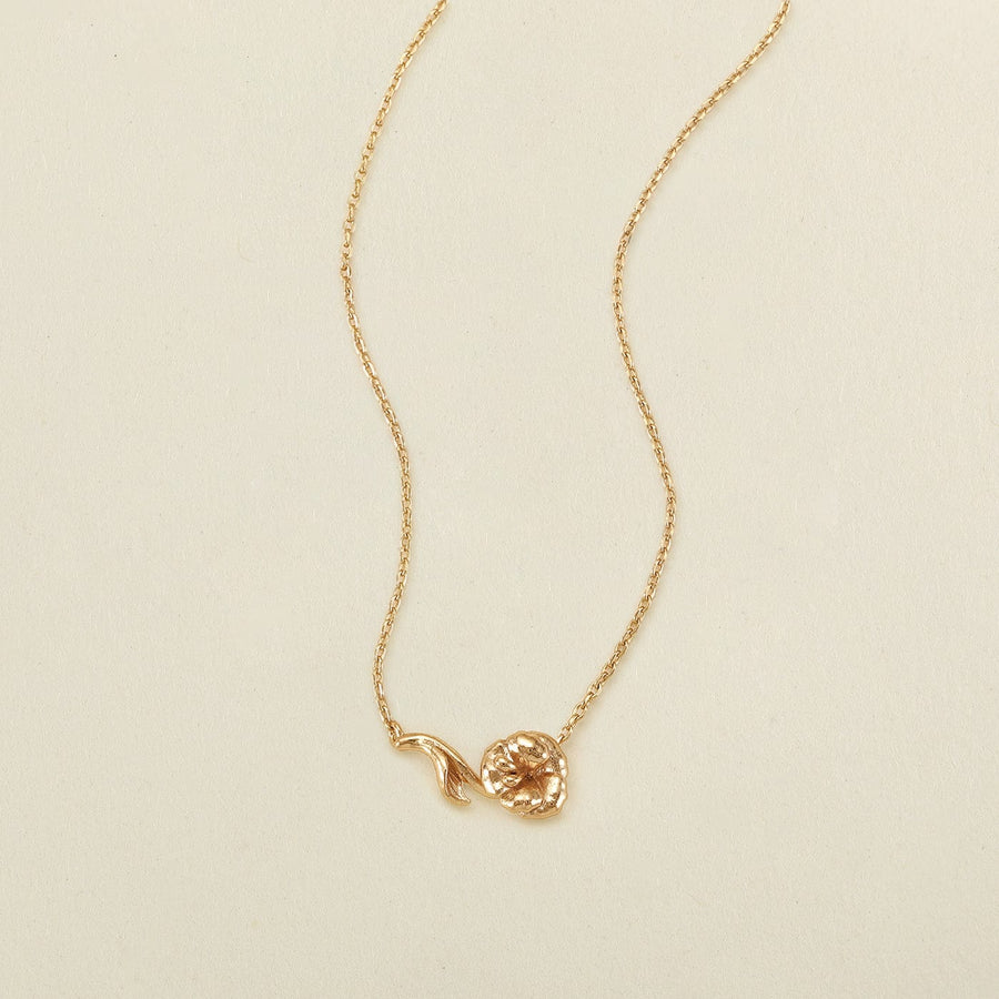 February Everbloom Birth Flower Necklace
