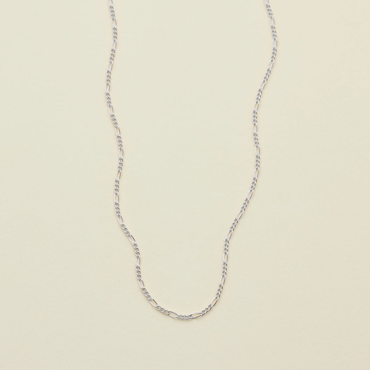 Figaro Chain Necklace | Final Sale Silver Necklace
