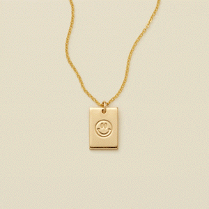 Good Vibes Stamp Necklace
