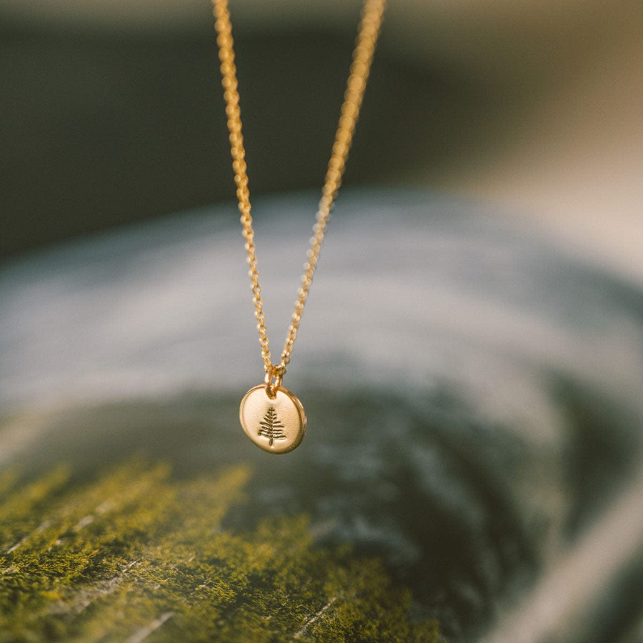 Grounded Disc Necklace- 3/8" Lifestyle
