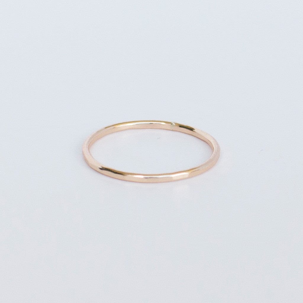 Hammered Stacking Ring Gold Filled / 5 Ring