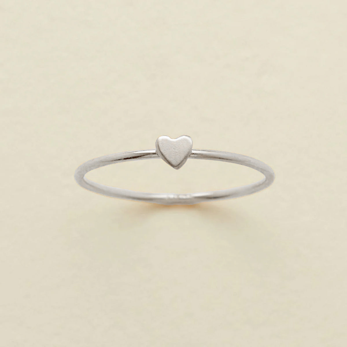Heart Stacking Ring - Final Sale Silver / 5 Ring