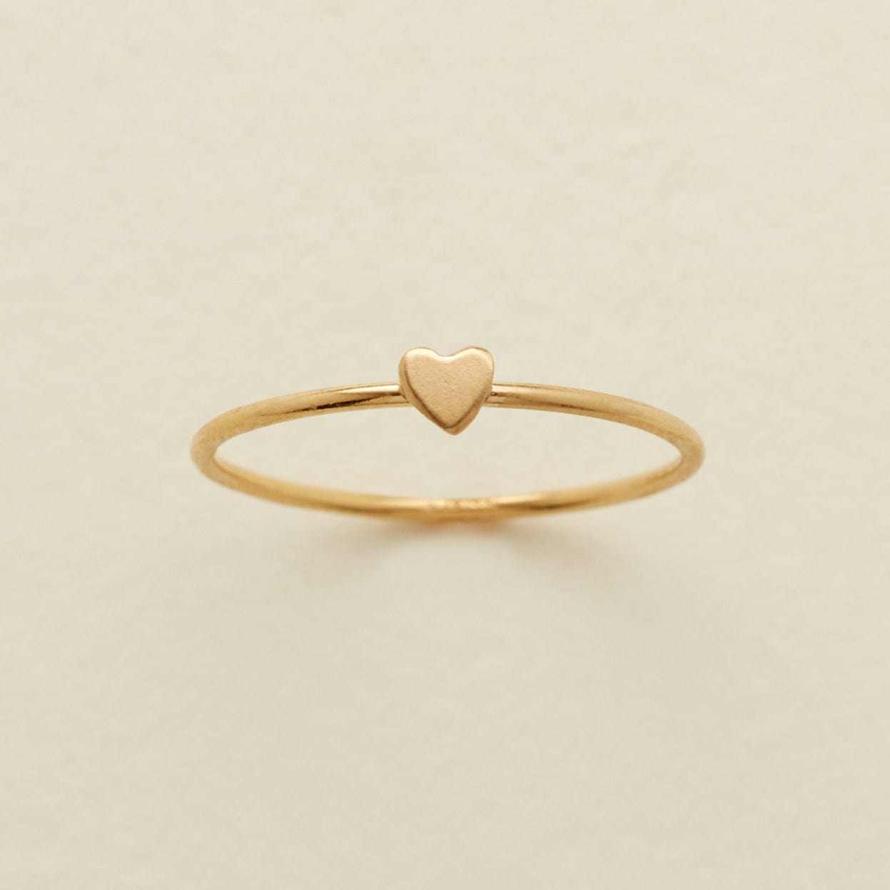 Heart Stacking Ring Gold Filled / 5 Ring