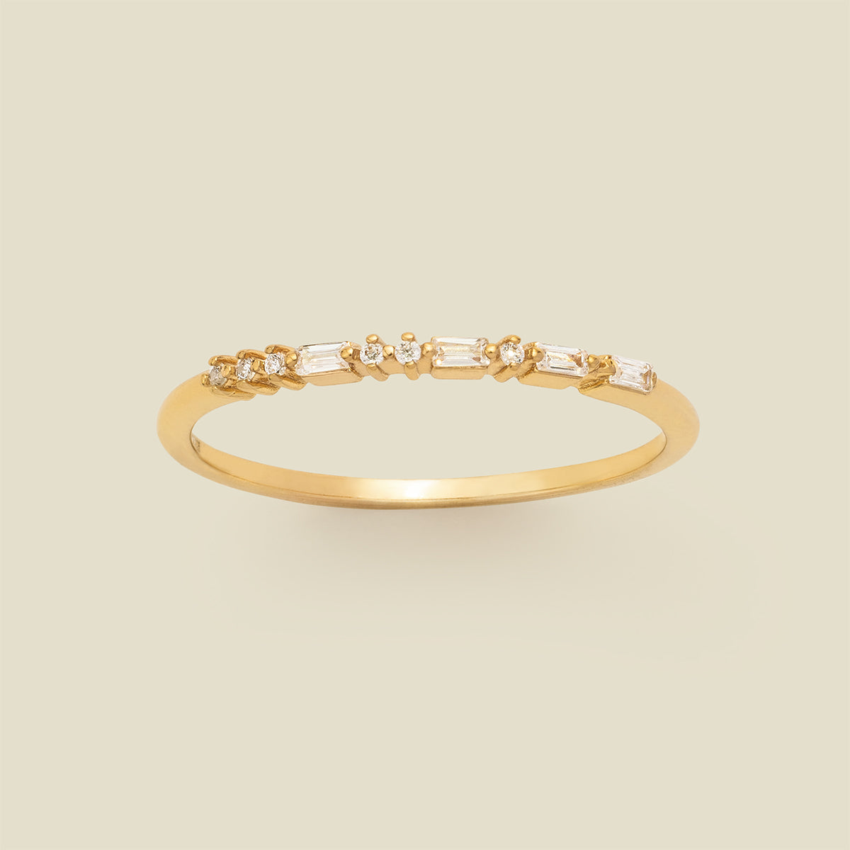 ILY Morse Code Ring Gold Vermeil / 5 Ring