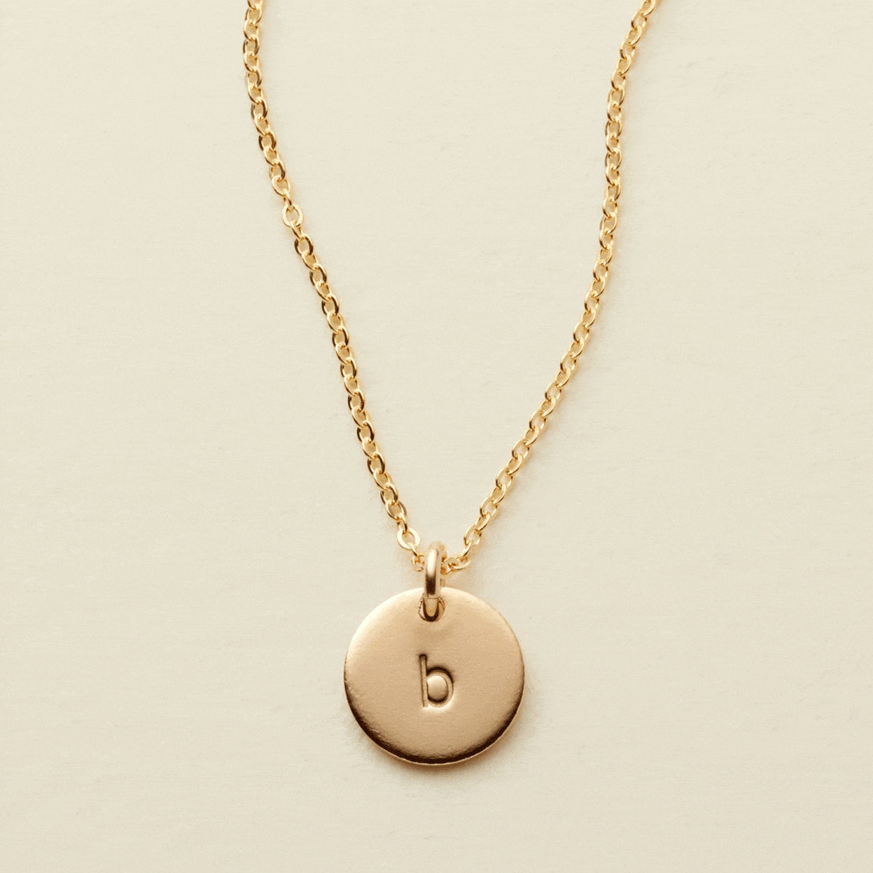 Initial disc necklace on sale