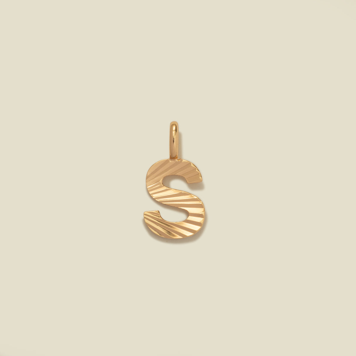 Initial S Charm Gold Vermeil Add Ons