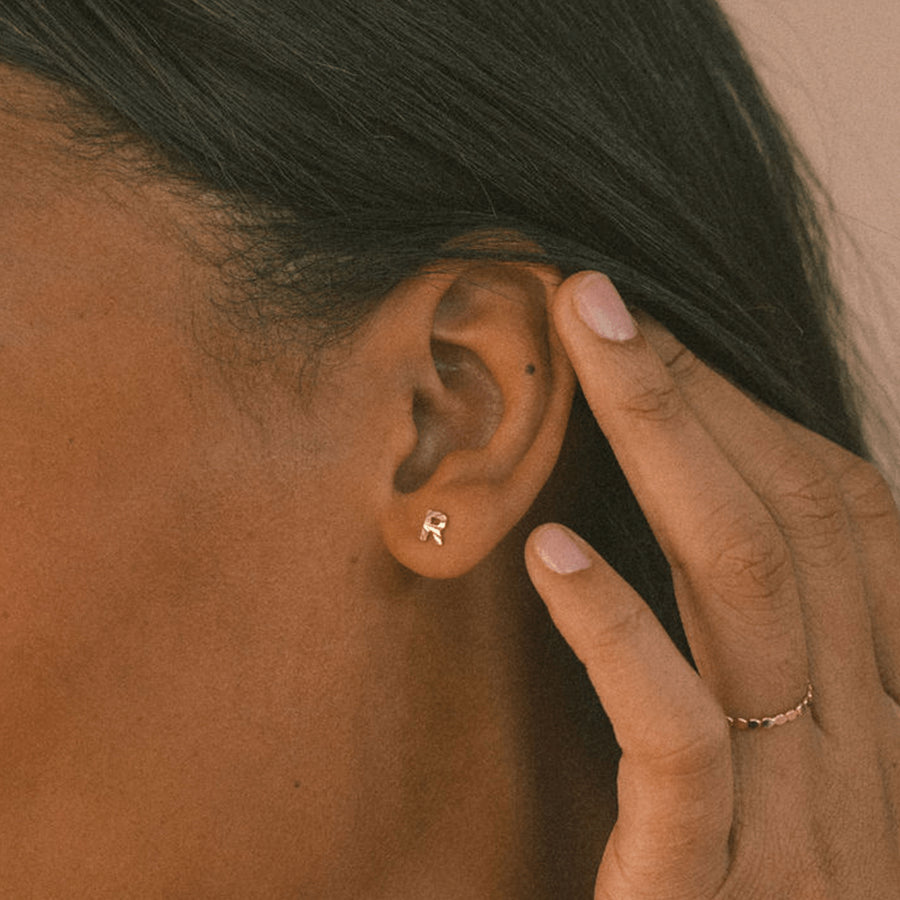 Initial Stud Earring Lifestyle