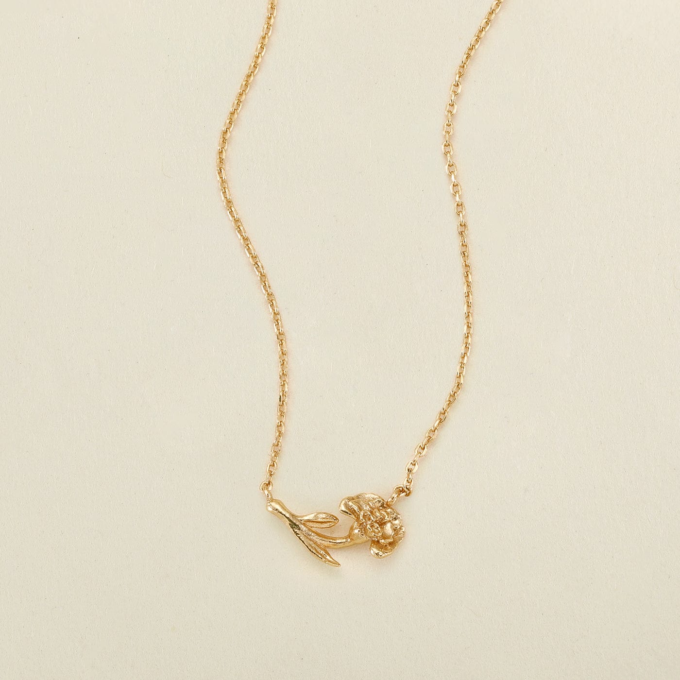 January Everbloom Birth Flower Necklace Gold Vermeil Necklace