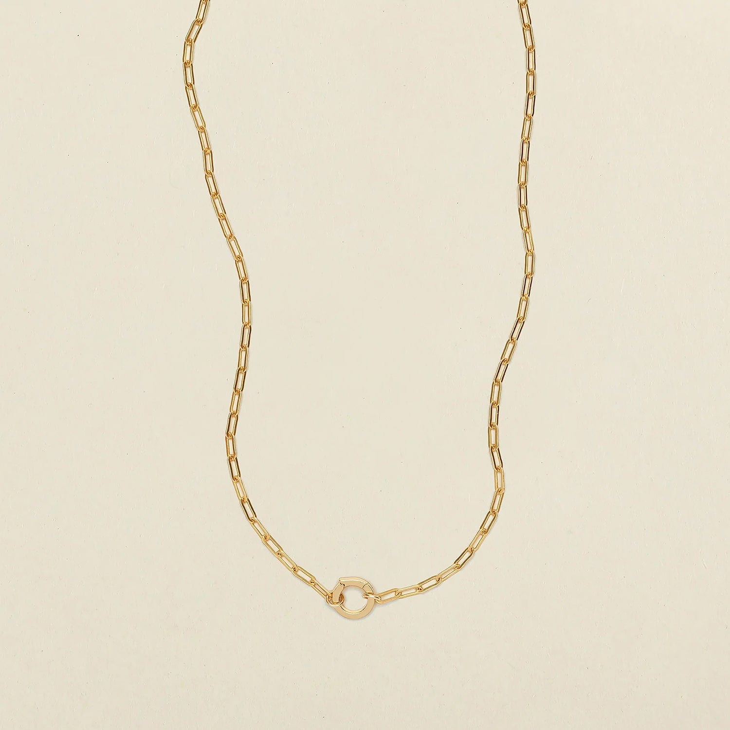 Jude Charm Necklace Gold Filled / With Link Lock Necklace