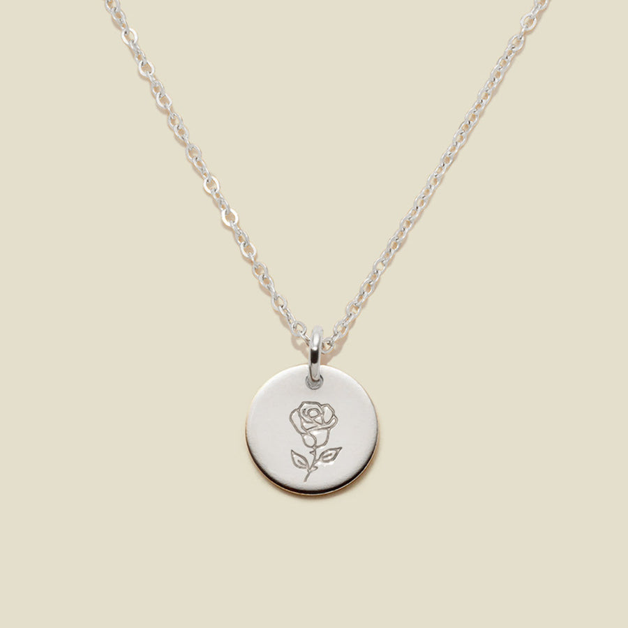 June birth flower necklace Clearance