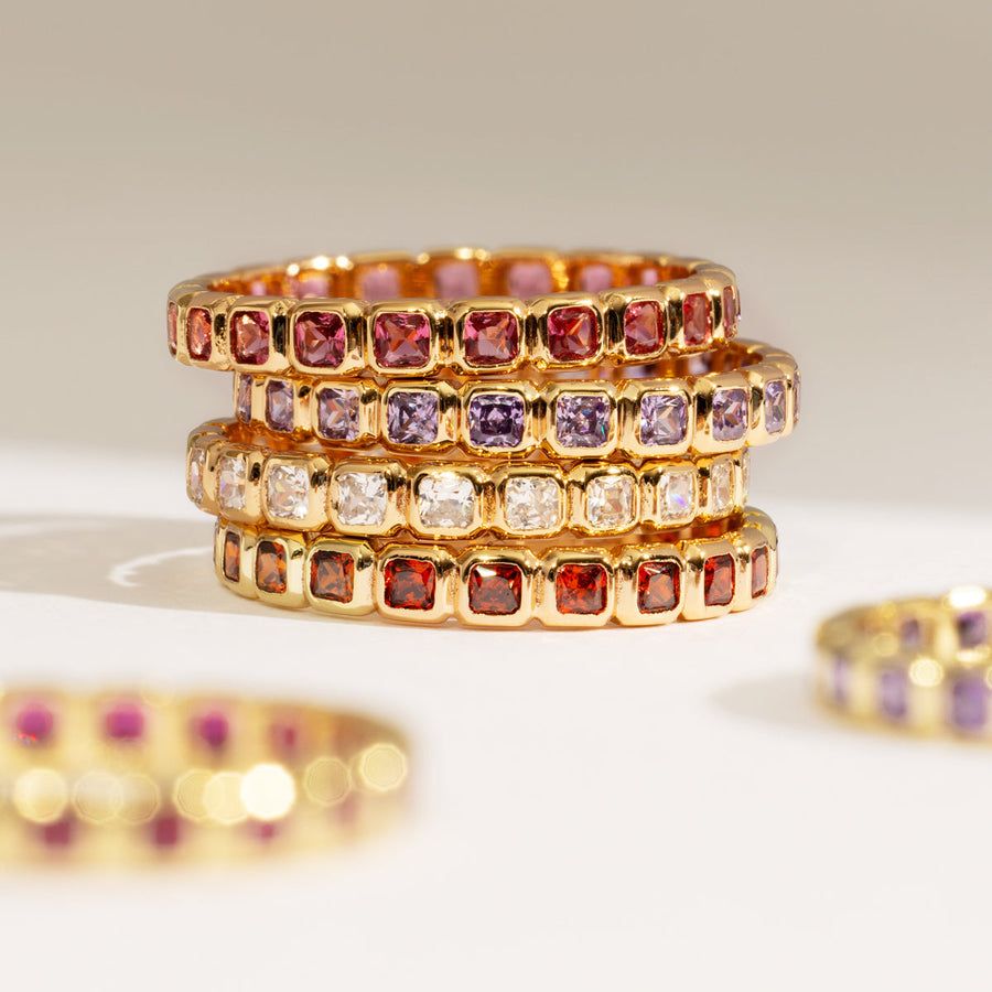 June Birthstone Eternity Ring – Made By Mary