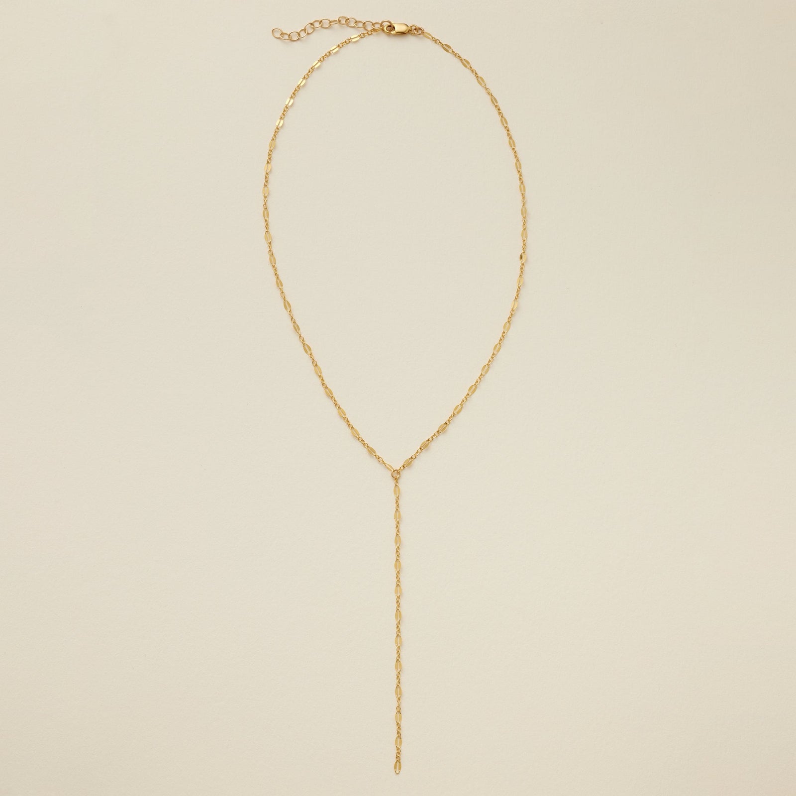 Lace Lariat Necklace Gold Filled Necklace
