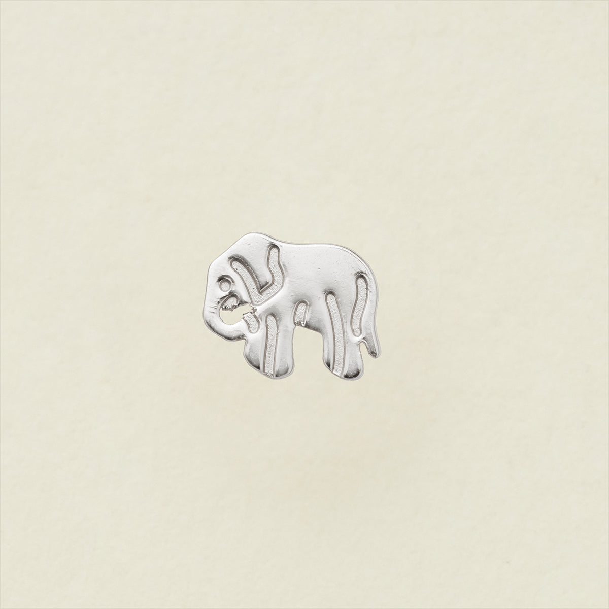 Lucky Stud Earring Silver / Elephant Earring