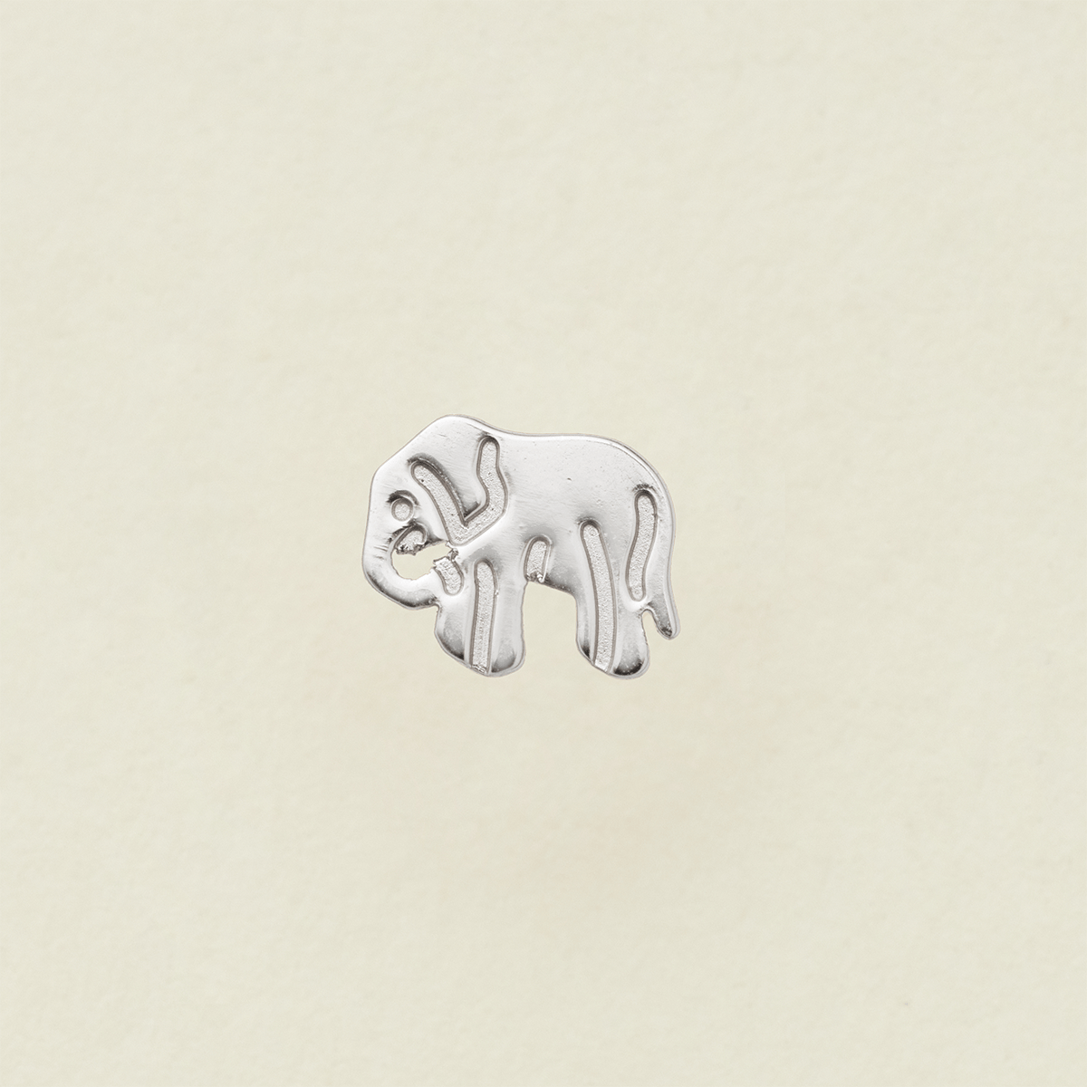 Lucky Stud Earring Silver / Elephant Earring