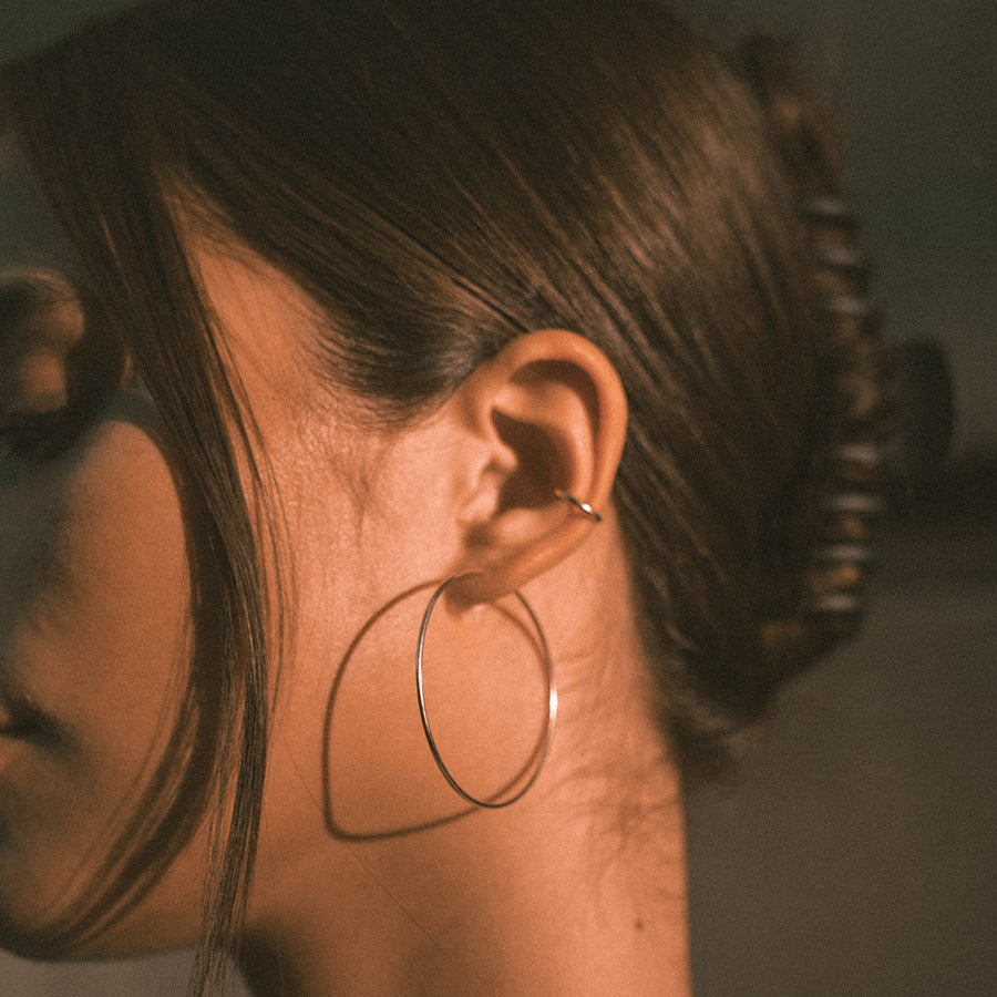 Luster Rounded Cuff Earring - Single Lifestyle