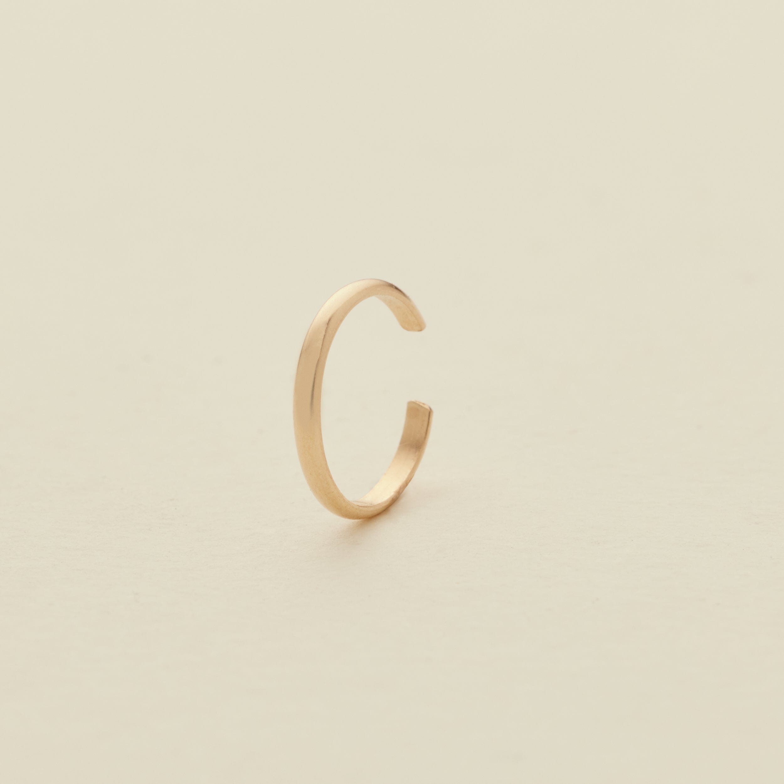 Luster Rounded Cuff Earring - Single Gold Filled Earring