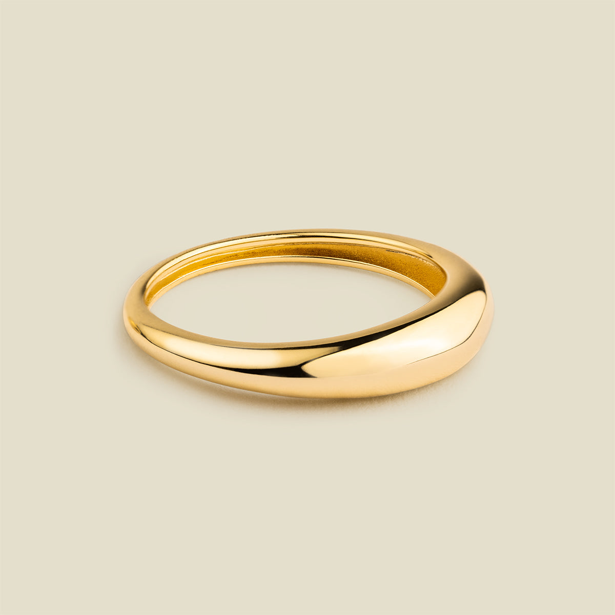 Mini Gloss Ring Gold Vermeil / 5 Ring