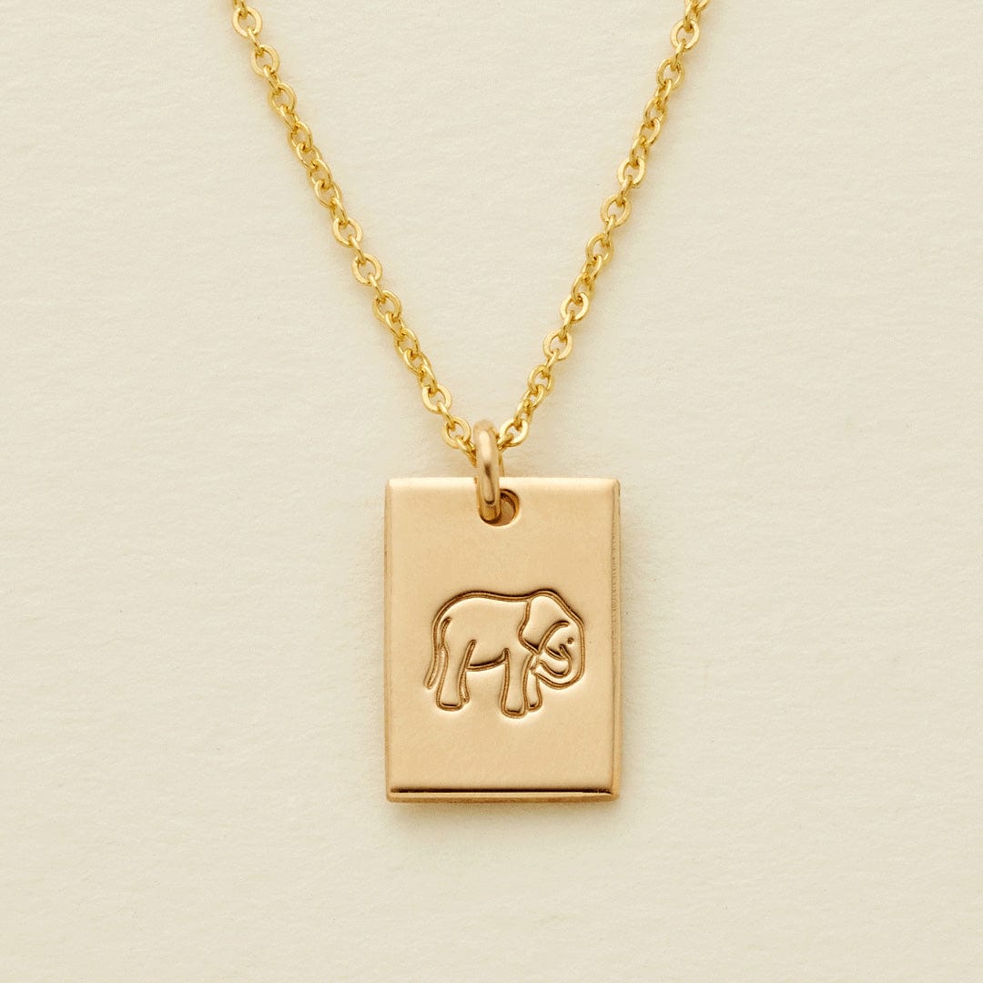 Mini Lucky 7 Rectangle Necklace Necklace